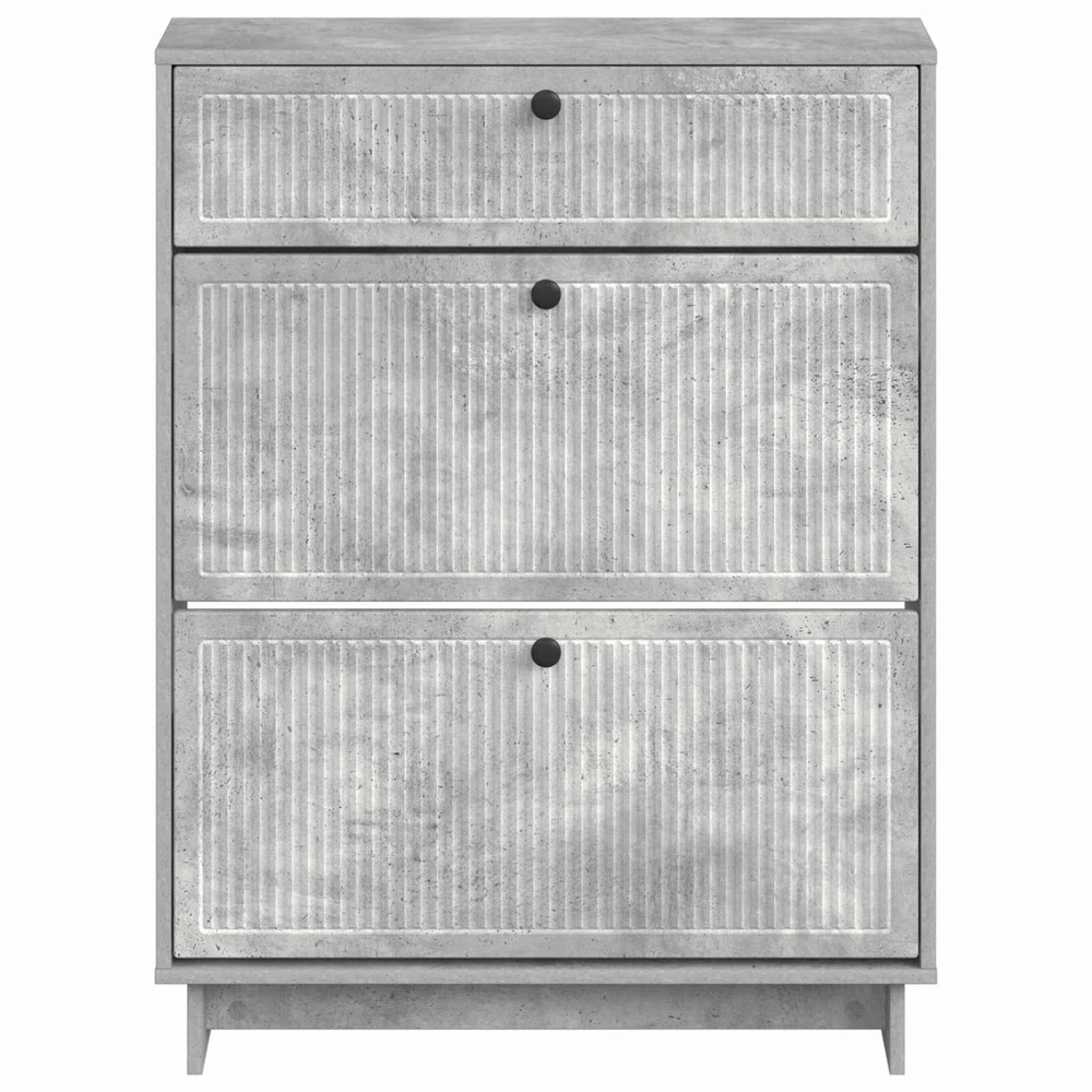 Batu skrynia EDE 78 x 24 x 103 cm Apdirbta mediena Betono pilka