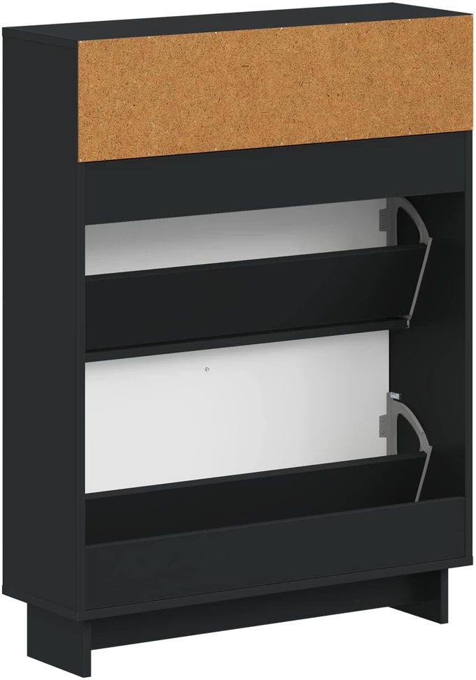 Batu skrynia EDE 78 x 24 x 103 cm Apdirbta mediena Juoda