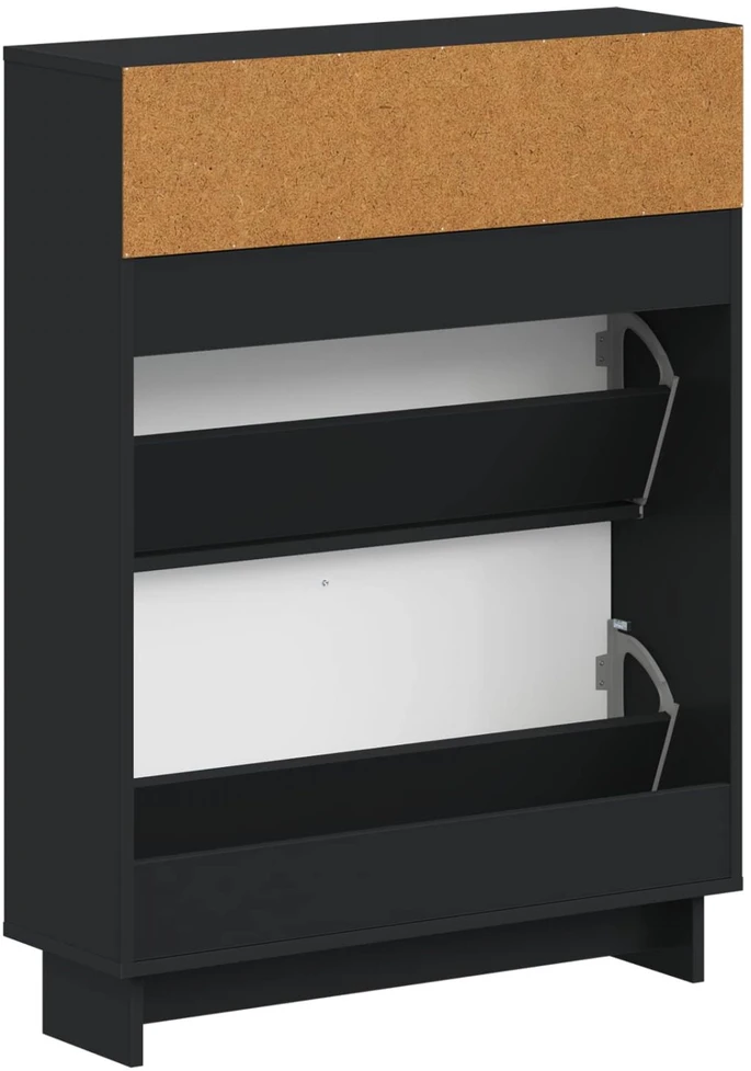 Batu skrynia EDE 78 x 24 x 103 cm Apdirbta mediena Juoda