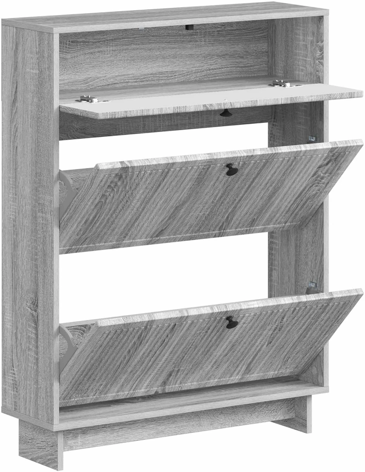 Batu skrynia EDE 78 x 24 x 103 cm Apdirbta mediena Pilka Sonoma