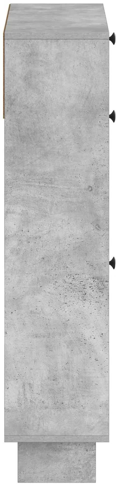 Batu skrynia EDE 78 x 24 x 103 cm Apdirbta mediena Betono pilka