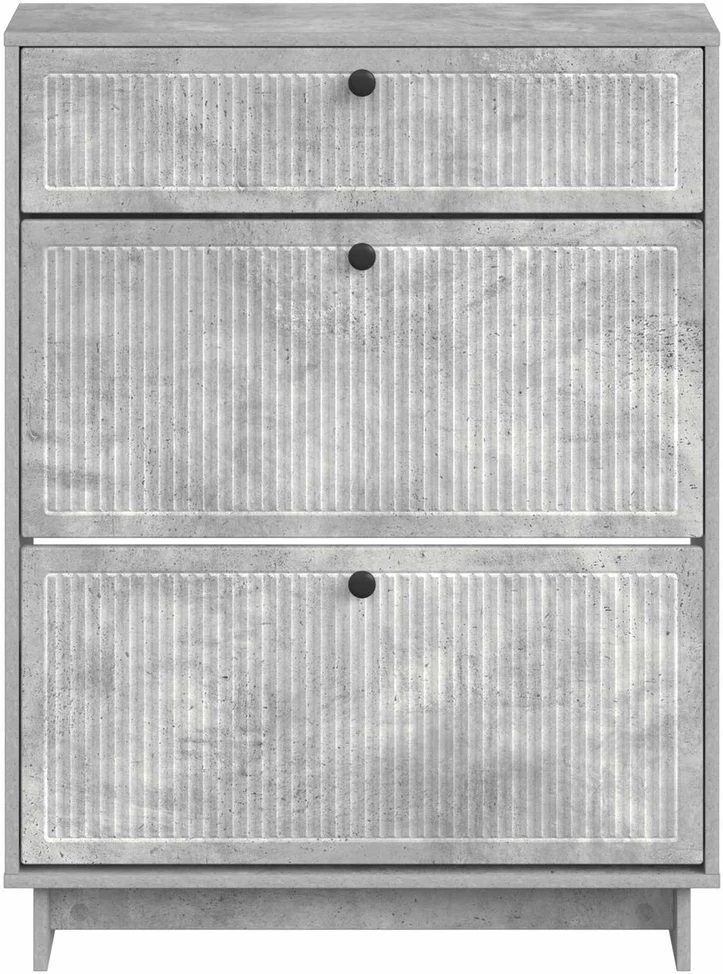 Batu skrynia EDE 78 x 24 x 103 cm Apdirbta mediena Betono pilka