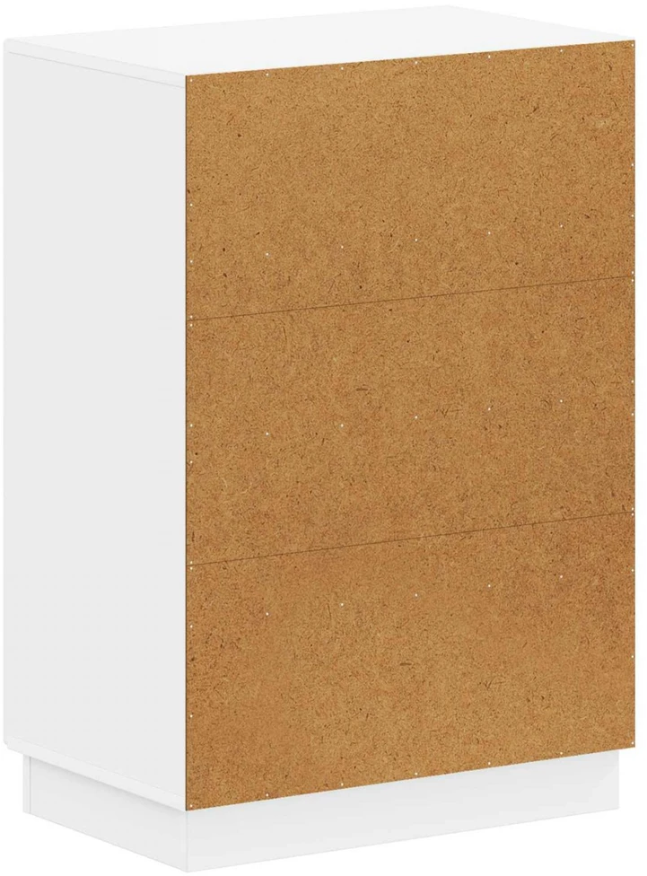 Batu skrynia HOORN 59,5 x 39,5 x 87 cm Apdirbta mediena Balta