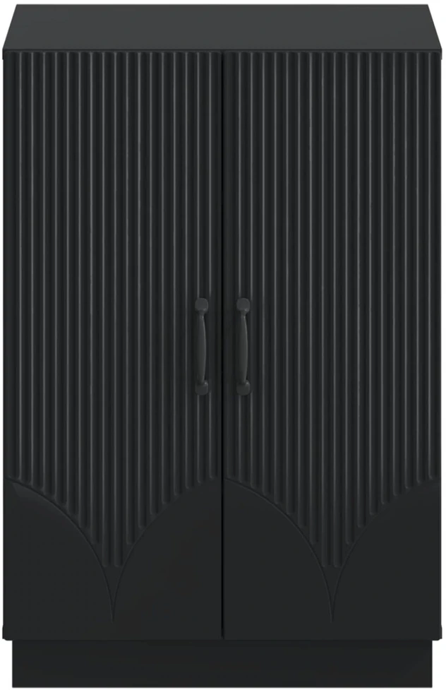 Batu skrynia HOORN 59,5 x 39,5 x 87 cm Apdirbta mediena Juoda