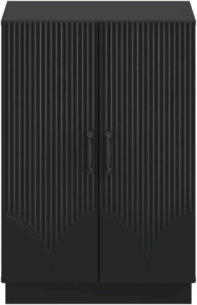 Batu skrynia HOORN 59,5 x 39,5 x 87 cm Apdirbta mediena Juoda