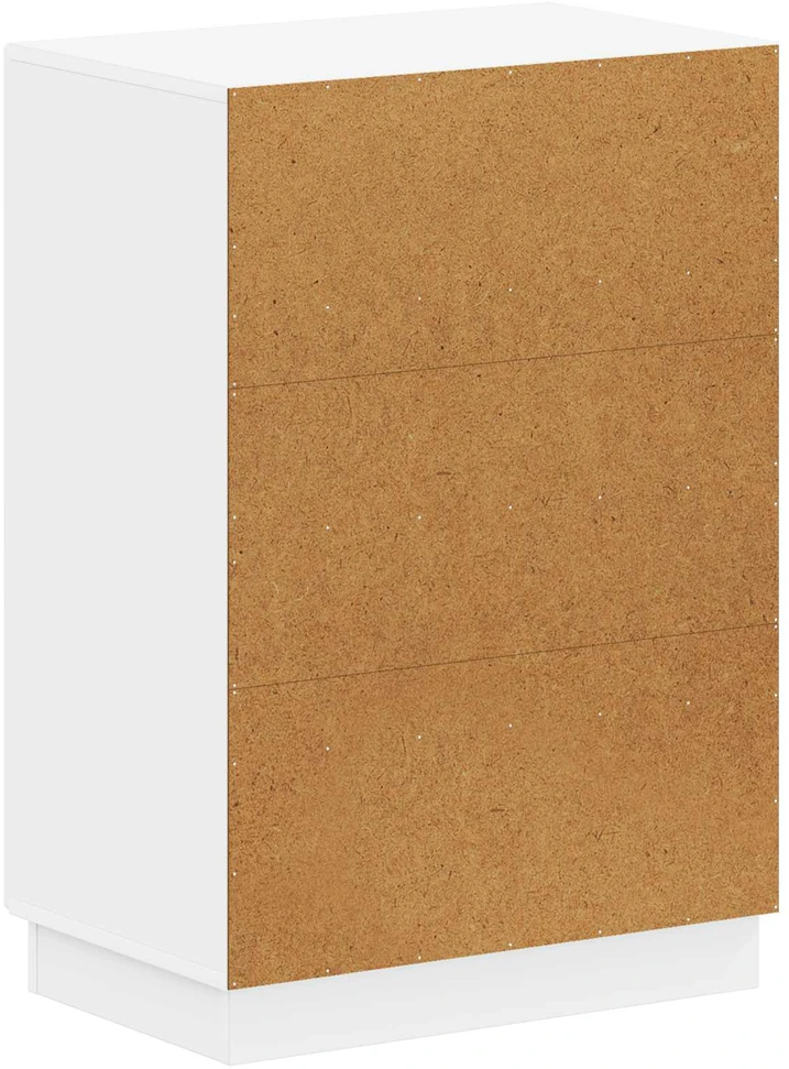 Batu skrynia HOORN 59,5 x 39,5 x 87 cm Apdirbta mediena Balta