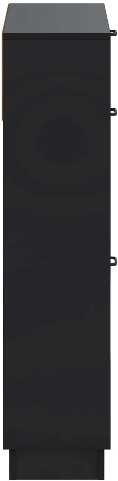 Batu skrynia HOORN 78 x 24 x 100 cm Apdirbta mediena Juoda