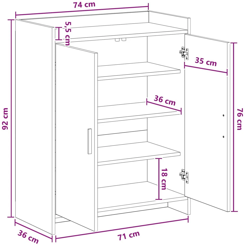 Batu skrynia Juodojo ąžuolo 73,5 x 36 x 92 cm Apdirbta mediena