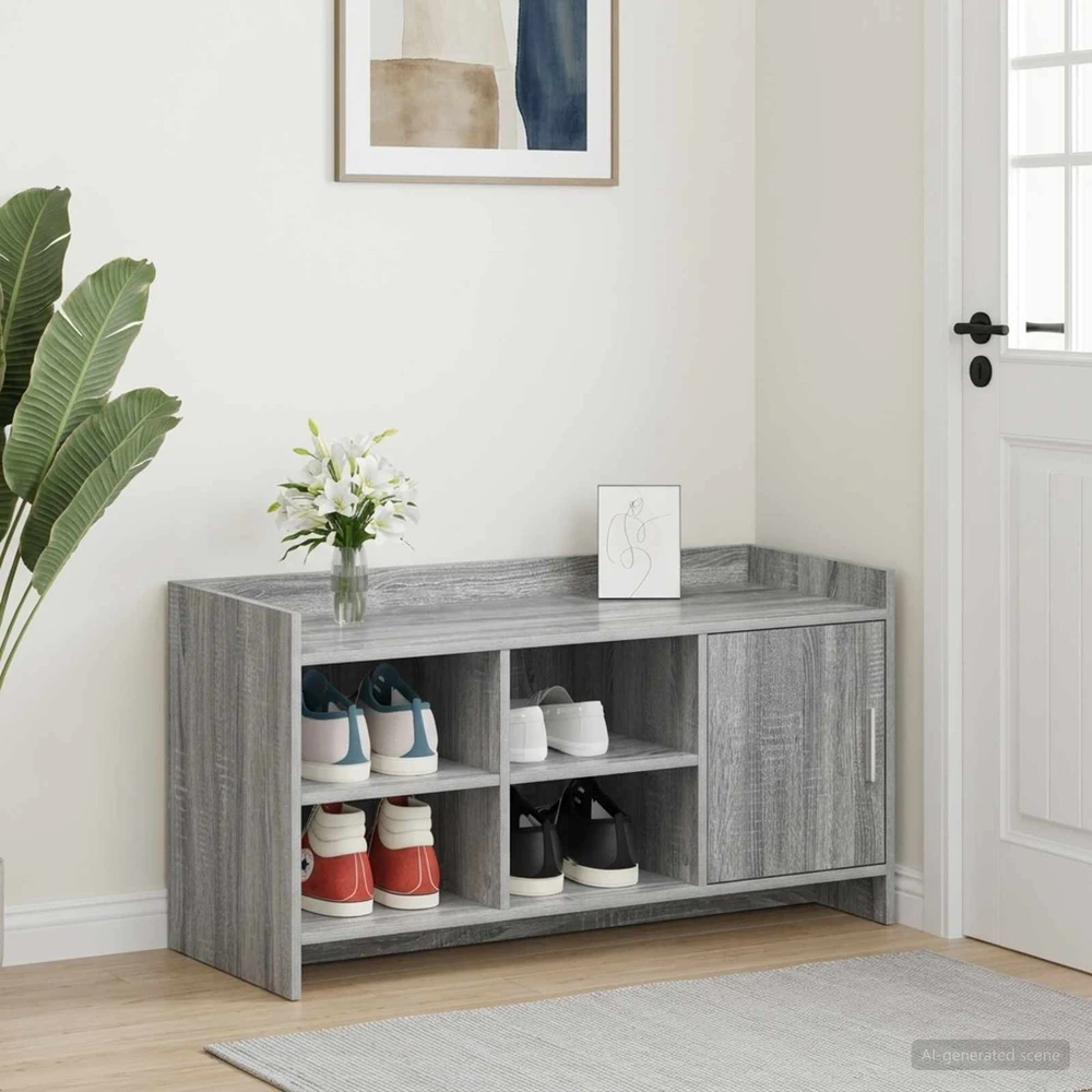 Batu skrynia Pilka Sonoma 100 x 39,5 x 51 cm Apdirbta mediena