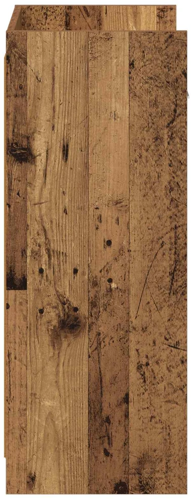 Batu skrynia su stalčių Sendintos medienos 48 x 36 x 92 cm