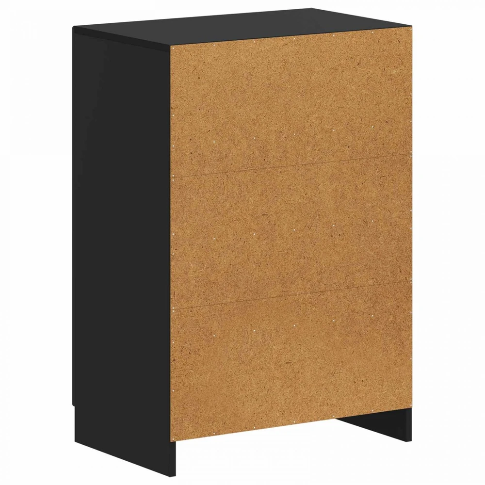 Batu skrynia UTRECHT 59,5 x 39,5 x 87 cm Apdirbta mediena Juoda