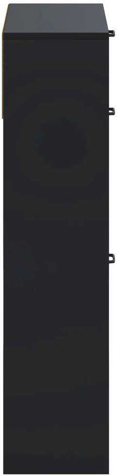 Batu skrynia UTRECHT 78 x 24 x 100 cm Apdirbta mediena Juoda