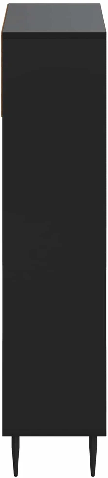 Batu skrynia ZWOLLE 78 x 24 x 103 cm Apdirbta mediena Juoda