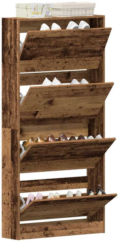 Batu skrynia 80 x 21 x 163,5 cm Apdirbta mediena Senas medis