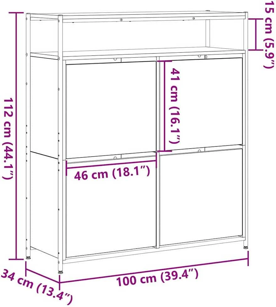 Batu skrynia 100 x 34 x 112 cm Apdirbta mediena