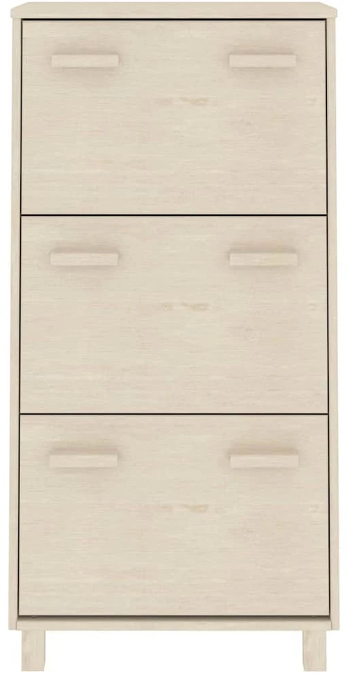 Batų spintelė HAMAR, medaus ruda, 59,5x35x117cm, pušies masyvas