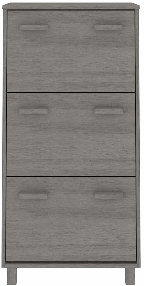 Batų spintelė HAMAR, šviesiai pilka, 59,5x35x117cm, pušis