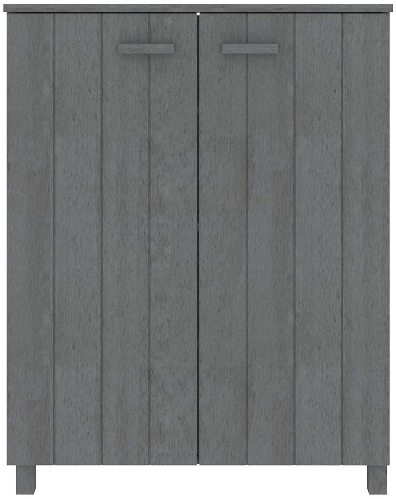 Batų spintelė HAMAR, tamsiai pilka, 85x40x108cm, pušies masyvas