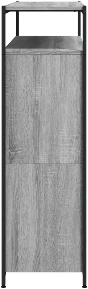 Batų spintelė su 4 atverčiamais stalčiais, pilka, 100x34x112cm