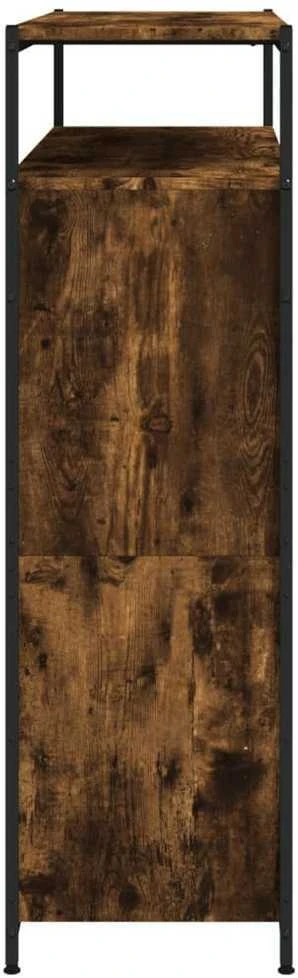 Batų spintelė su 4 atverčiamais stalčiais, dūminė, 100x34x112cm