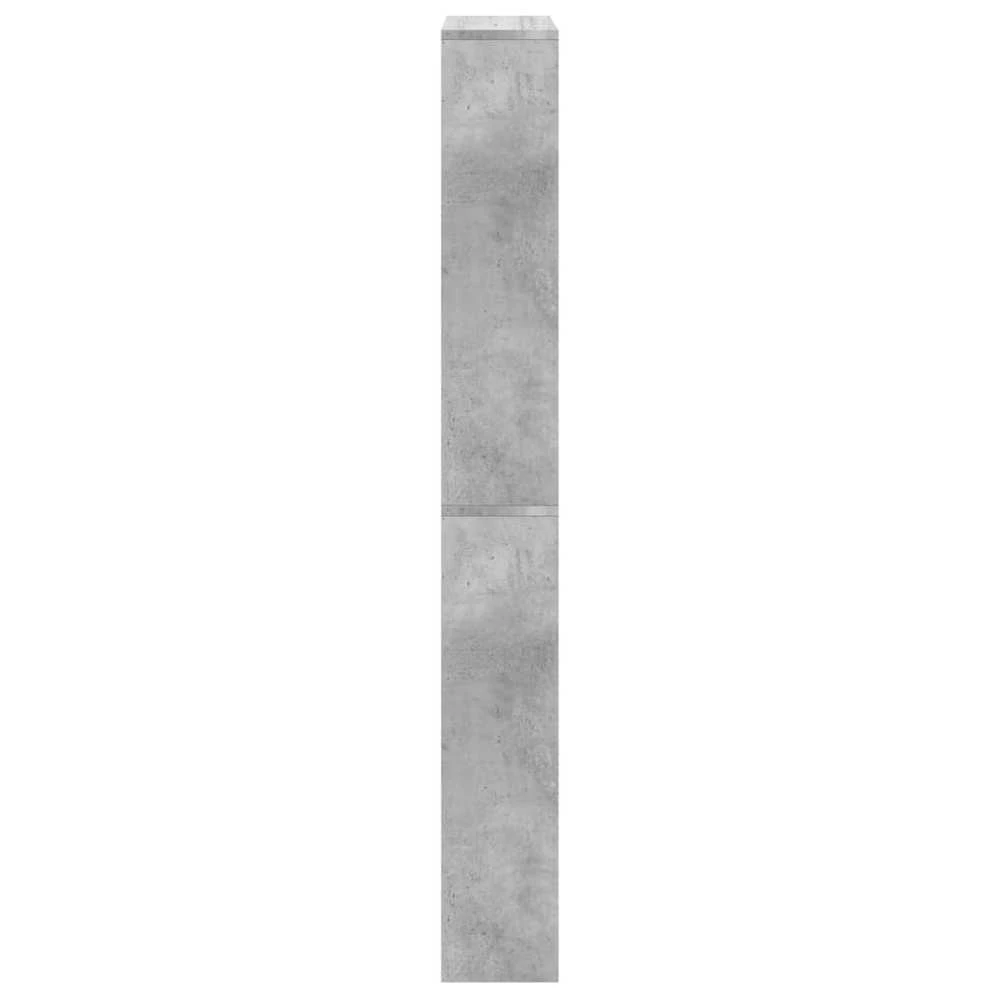 Batų spintelė su veidrodžiu, 4 aukštų, pilka, 63x17x134cm
