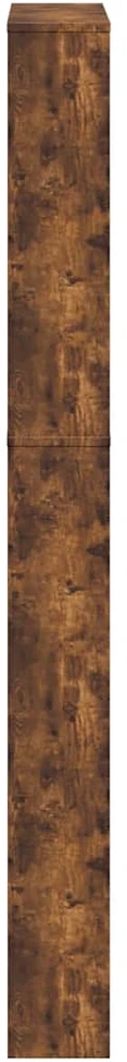 Batų spintelė su veidrodžiu, 5 aukštų, dūminė, 63x17x169,5cm
