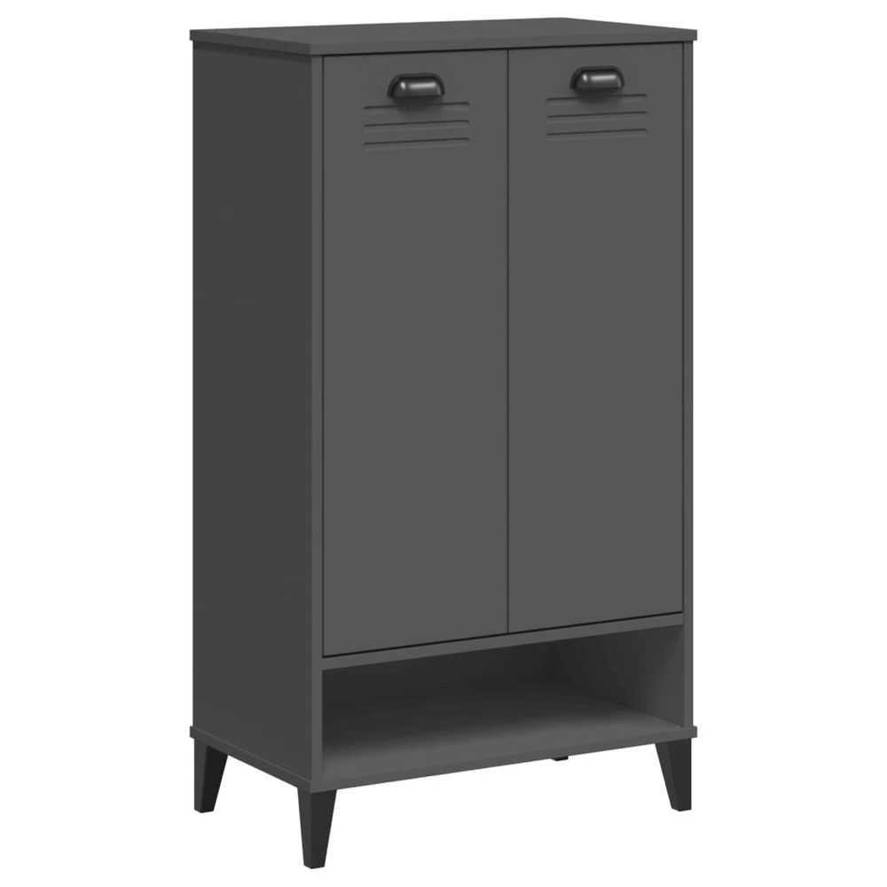 Batų spintelė VIKEN, antracito pilka, pušies medienos masyvas