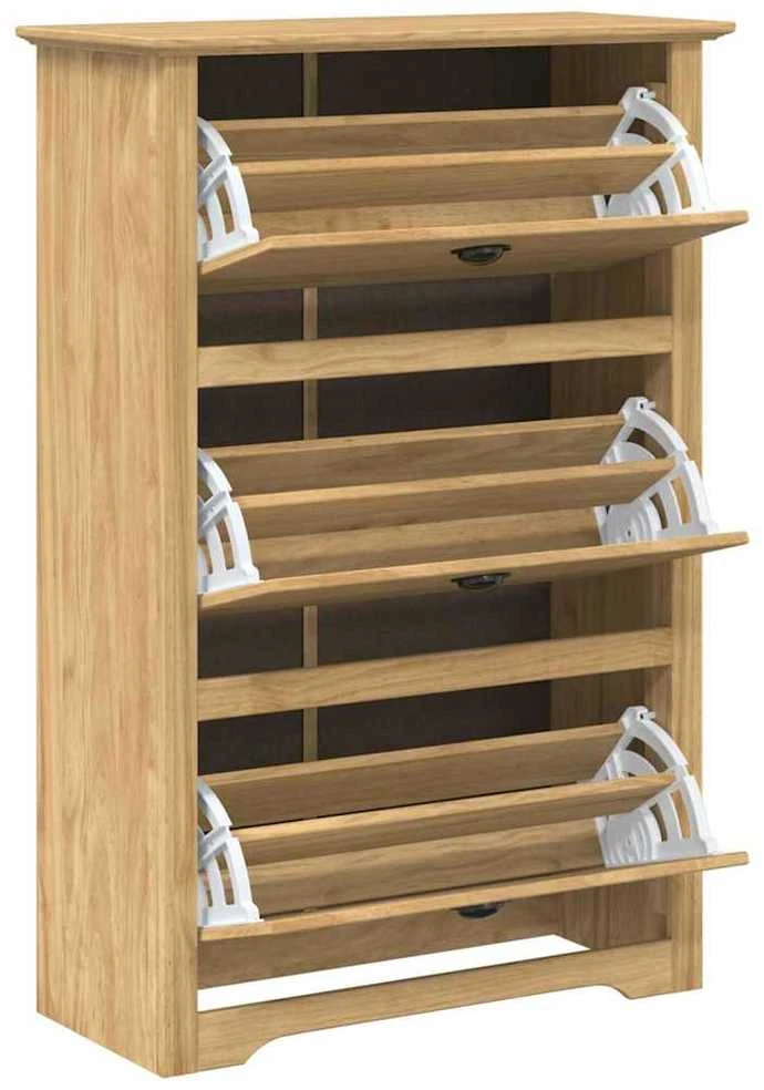 Batų stovas BODO 80 x 35 x 118 cm Apdirbta mediena Medus ruda