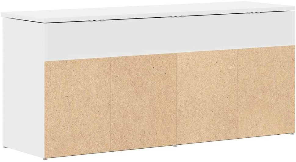 Batų suolas, baltas, 102x30,5x45cm, inžinerinė mediena