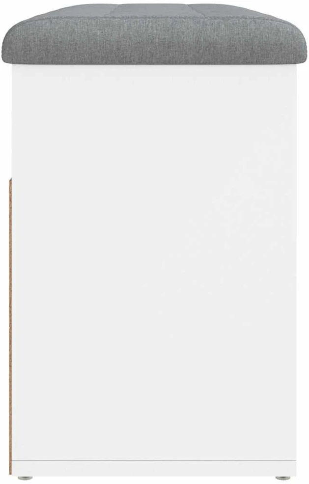 Batų suoliukas, baltos spalvos, 82x32x45,5cm, apdirbta mediena