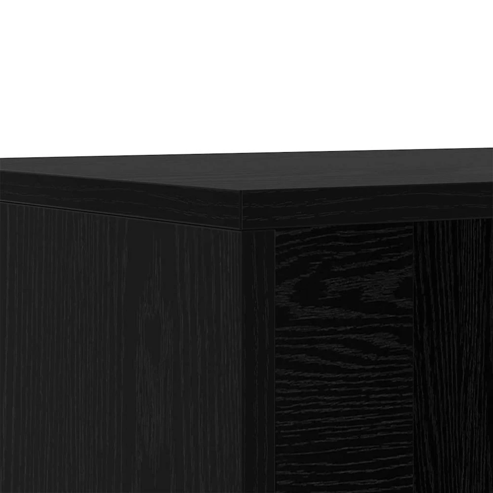 Batų suolelis 102 x 35 x 35 cm Apdirbta mediena Juodas ąžuolas