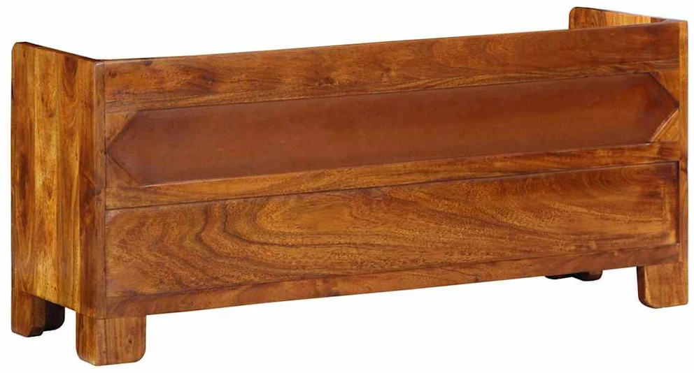 Batų suolelis Medus ruda 100 x 35 x 45 cm Alyvuogių masyvas