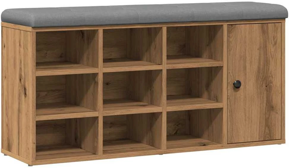 Batų suoliukas Artisan ąžuolas 102x32x50 cm inžinerinė mediena