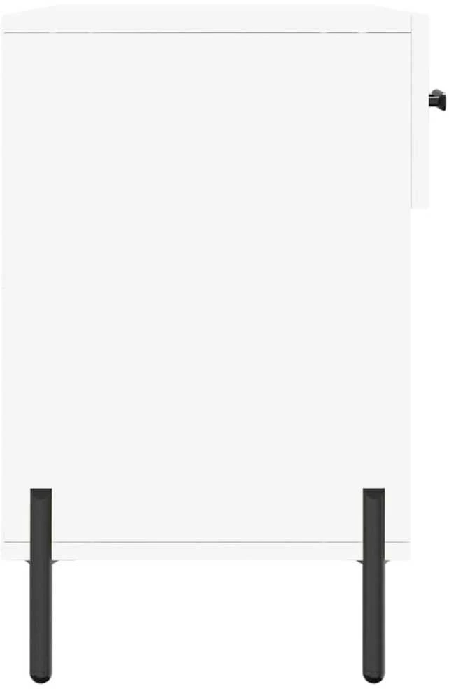 Batų suoliukas, baltos spalvos, 102x35x55cm, apdirbta mediena