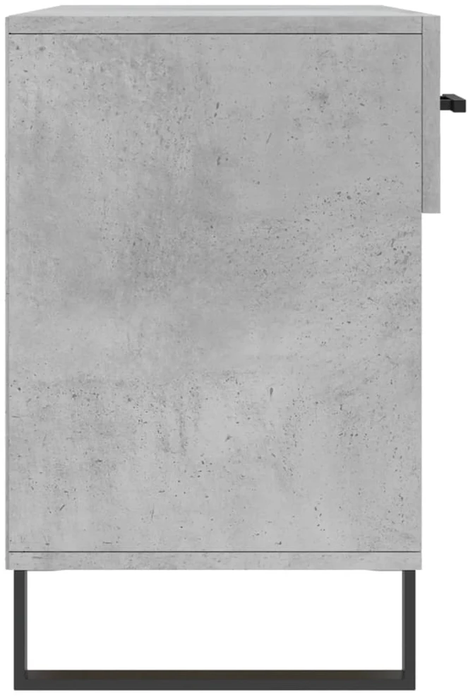 Batų suoliukas, betono pilkas, 102x35x55cm, apdirbta mediena