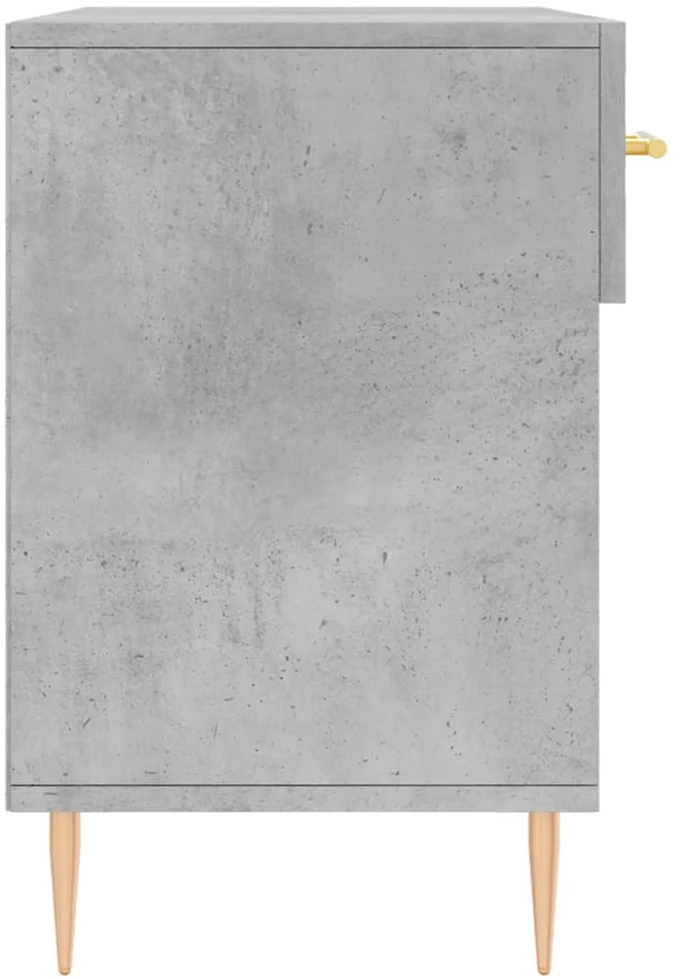 Batų suoliukas, betono pilkas, 102x35x55cm, apdirbta mediena
