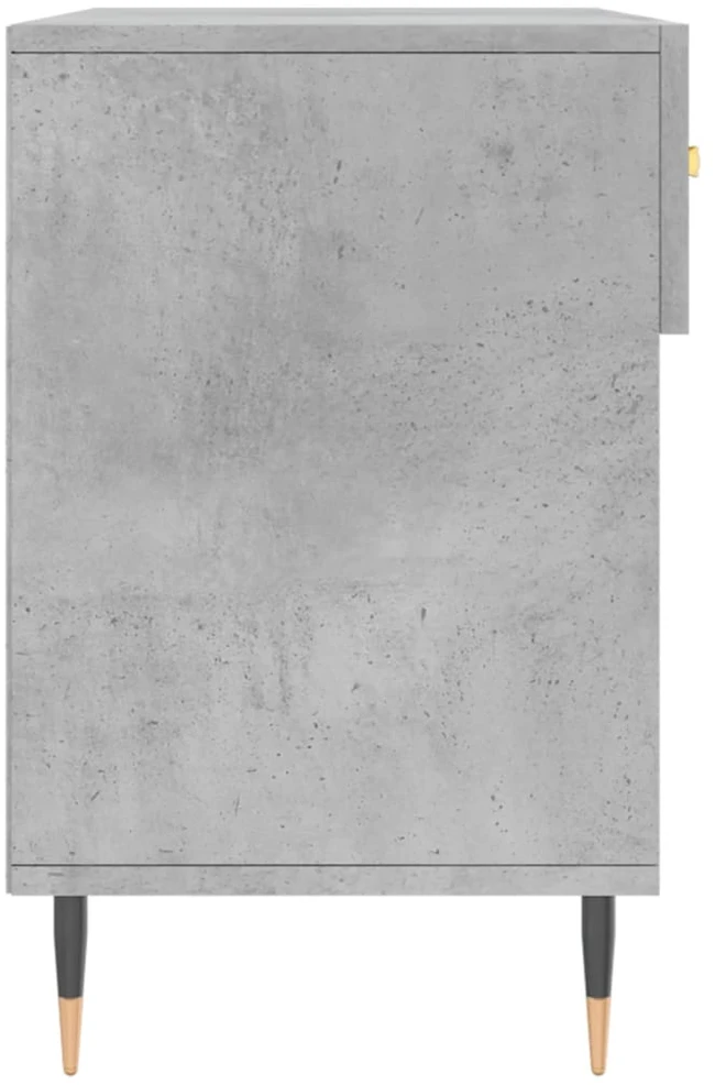 Batų suoliukas, betono pilkas, 102x35x55cm, apdirbta mediena