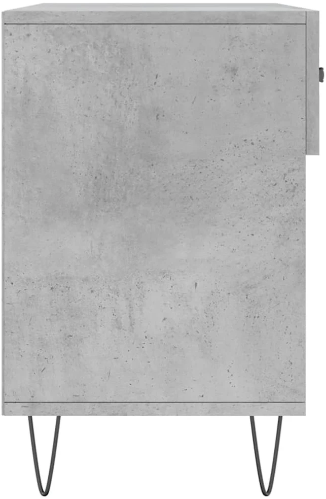 Batų suoliukas, betono pilkas, 102x35x55cm, apdirbta mediena