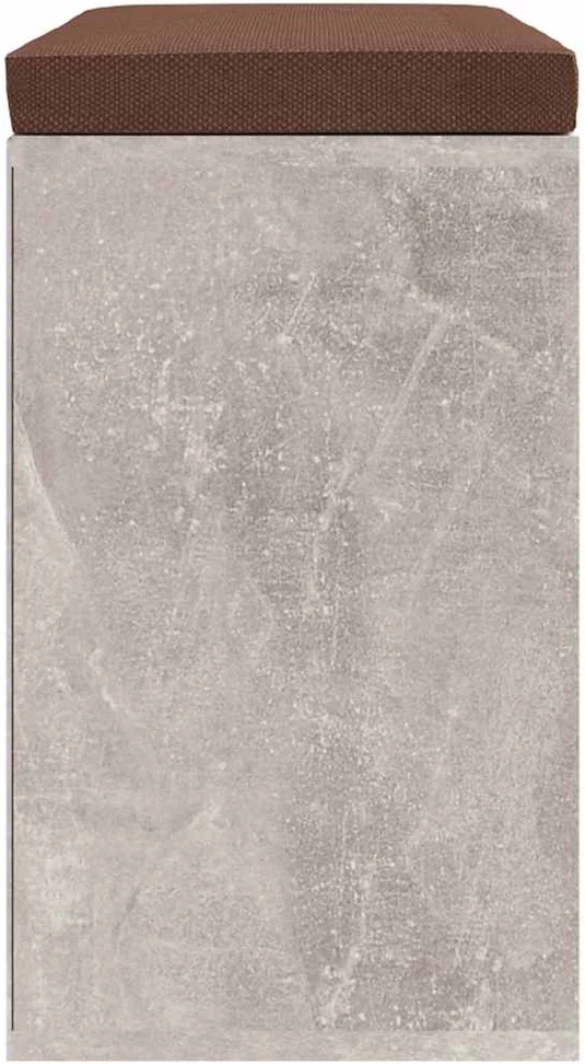 Batų suoliukas, betono pilkas, 103x30x48cm, apdirbta mediena