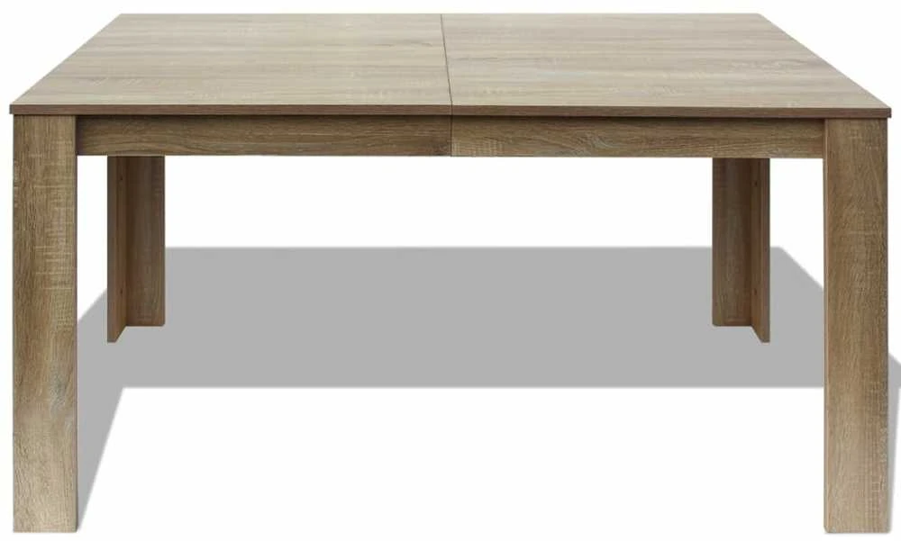 Valgomojo stalas, 140 x 80 x 75 cm, ąžuolo spalvos