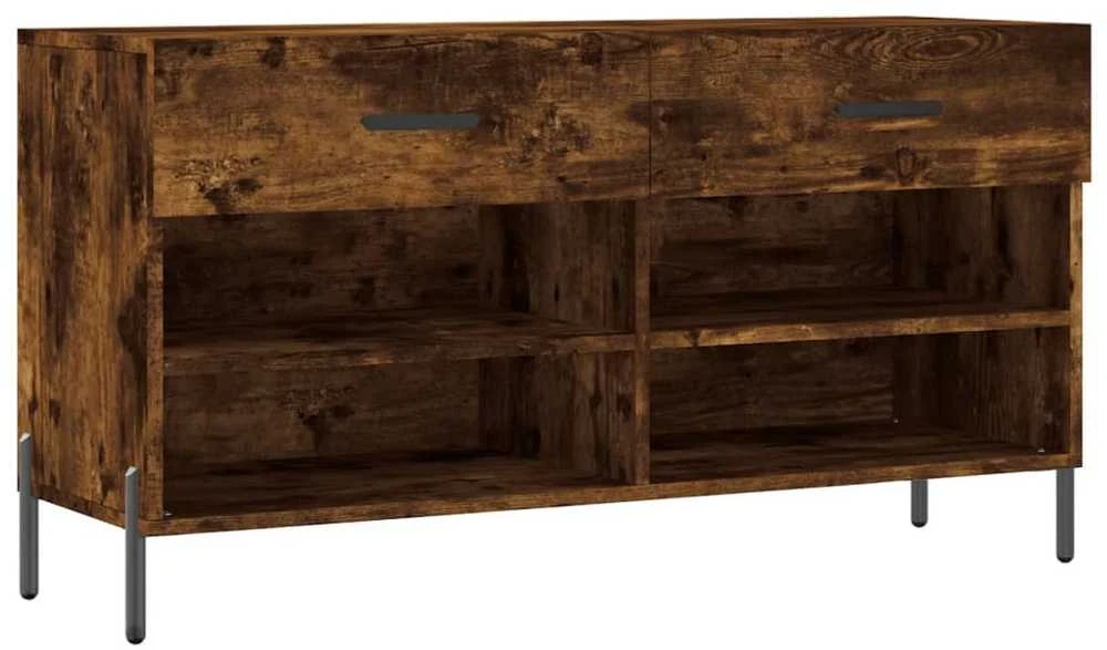Batų suoliukas, dūminio ąžuolo, 102x35x55cm, apdirbta mediena