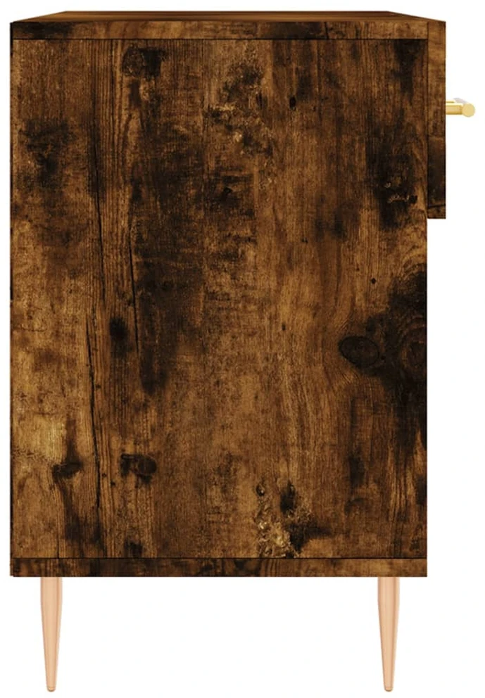 Batų suoliukas, dūminio ąžuolo, 102x35x55cm, apdirbta mediena