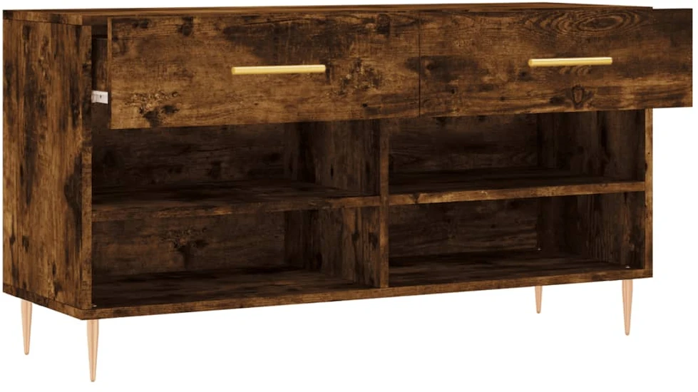 Batų suoliukas, dūminio ąžuolo, 102x35x55cm, apdirbta mediena