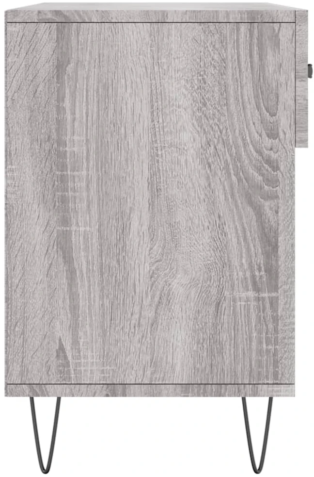 Batų suoliukas, pilkas ąžuolo, 102x35x55cm, apdirbta mediena