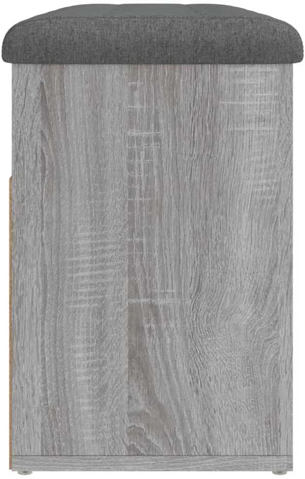 Batų suoliukas, pilkas ąžuolo, 82x32x45,5cm, apdirbta mediena