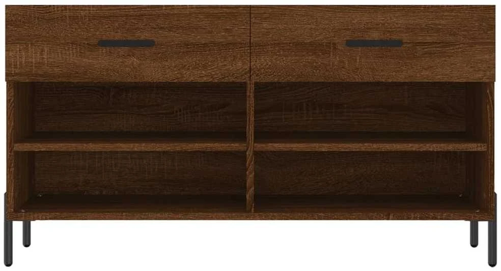 Batų suoliukas, rudas ąžuolo, 102x35x55cm, apdirbta mediena