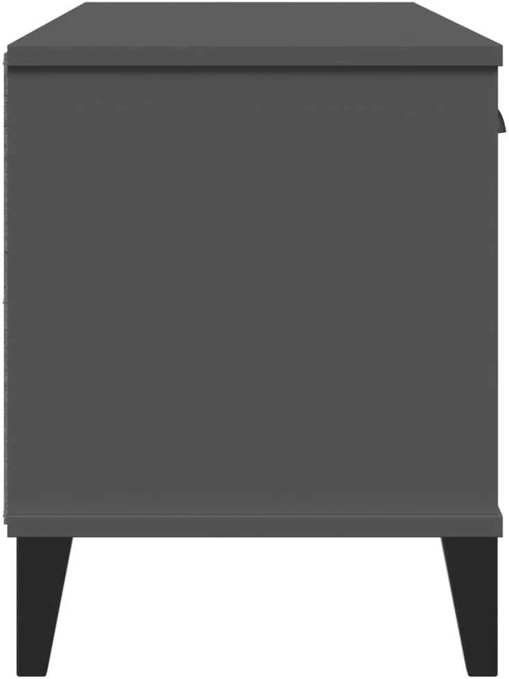 Batų suoliukas VIKEN, antracito pilkas, 106x35x45cm, pušis