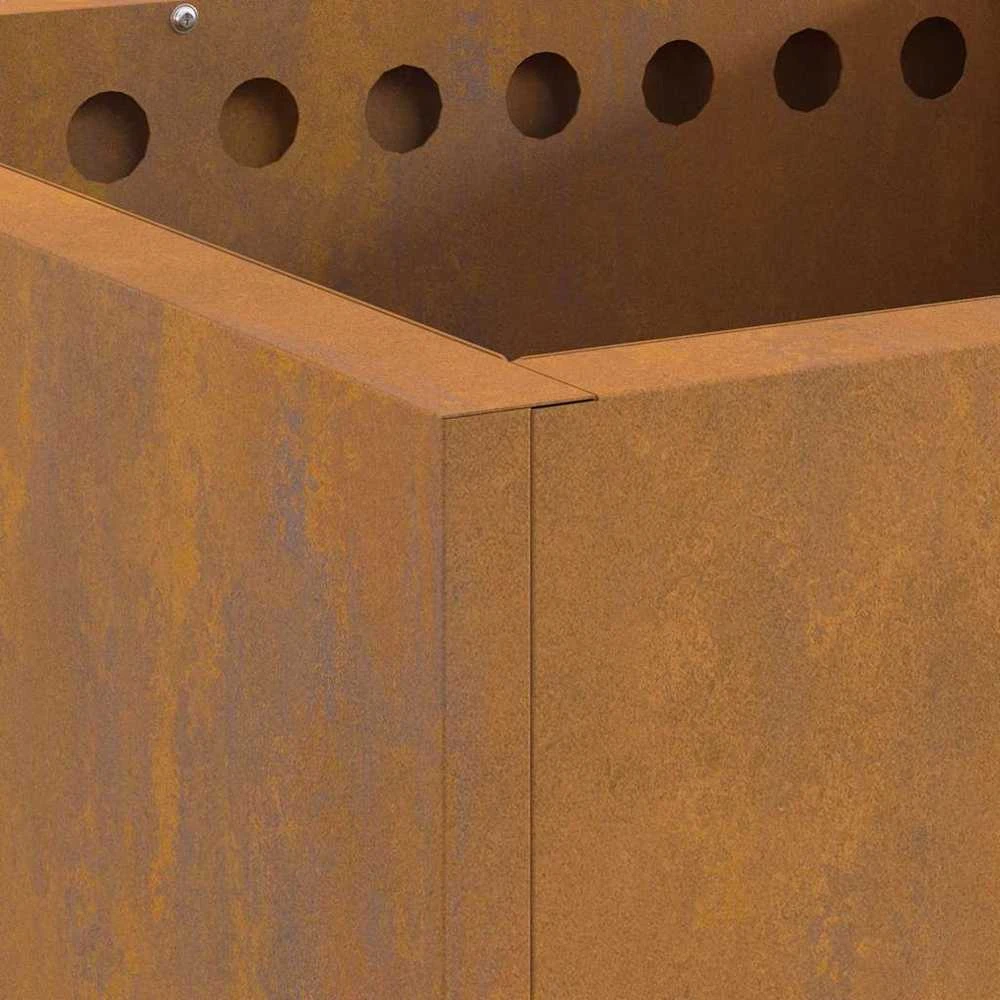Be dūmų ugnies dubuo Atmosferos poveikiui atsparus plienas