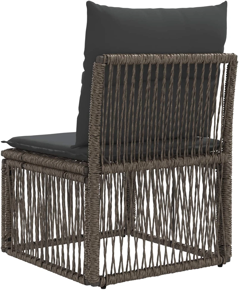 Be porankio sofa Pilka poliratanas