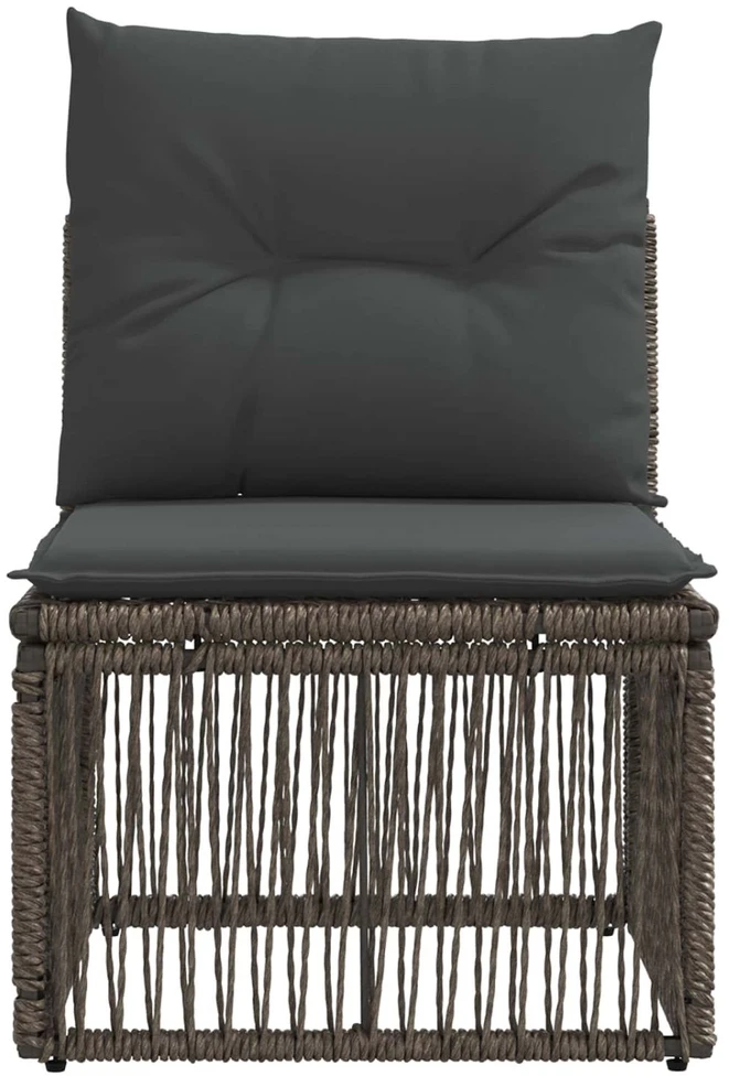 Be porankio sofa Pilka poliratanas